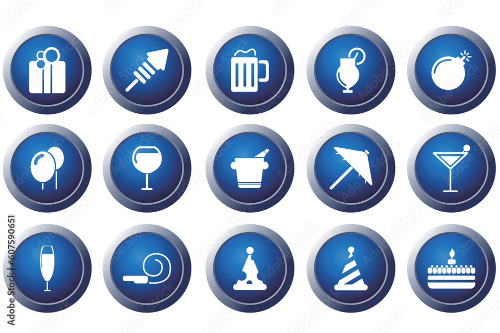 Party and Celebration icons Party and Celebration icons