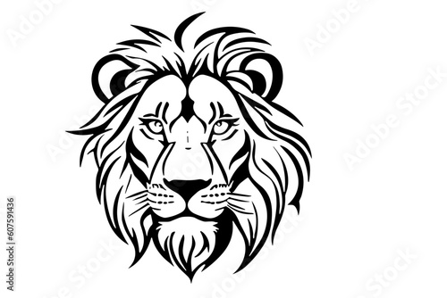 lion head vector