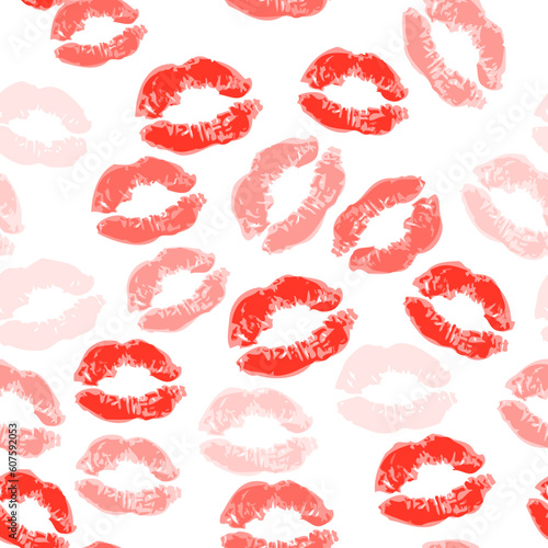 Kiss seamless background  lips