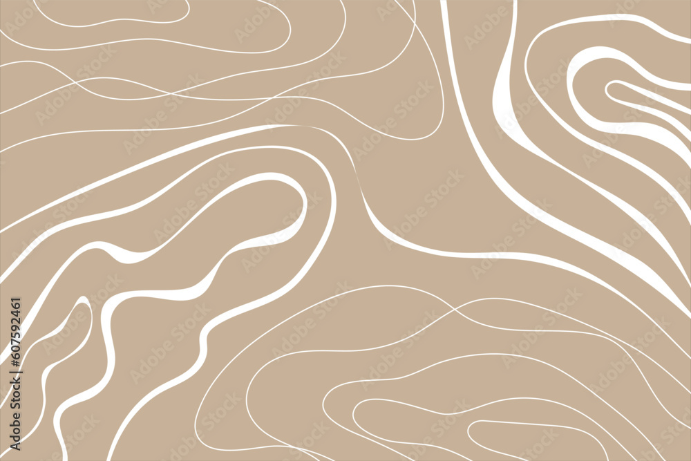 stylish templates with organic abstract shapes and line in nude colors. Pastel background in minimalist style. Contemporary vector Illustration