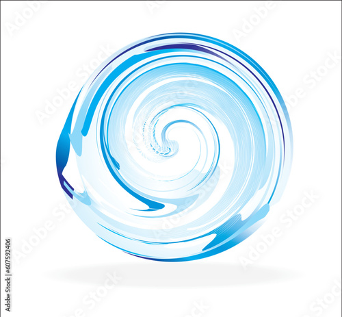 Blue Abstract Glass Sphere icon