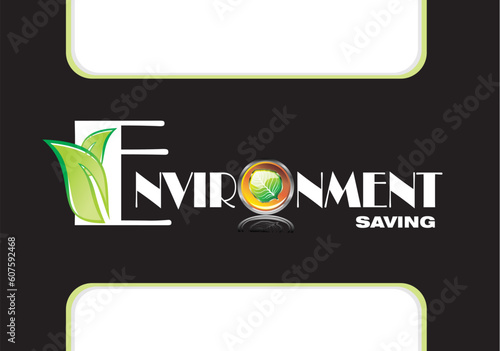 Enviromnent saving Card template background