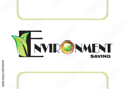 Enviromnent saving Card template background