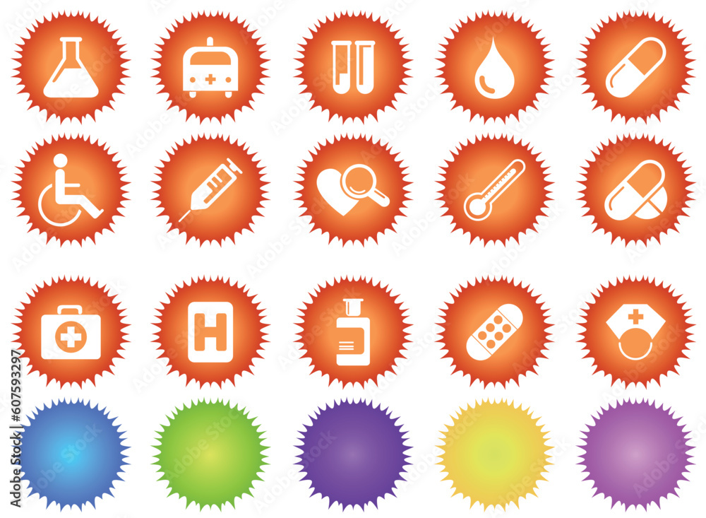 vector Healthcare and Pharma icons