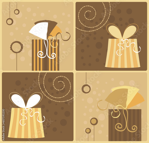 Vector Creative Holiday Gifts