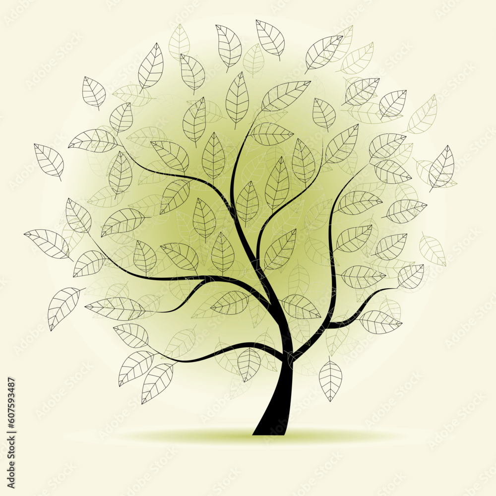 Obraz premium Art tree beautiful for your design