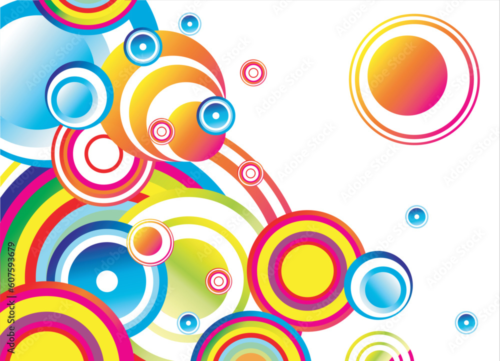 Magic Circles Abstract Backrgound Magic Circles Abstract Backrgound
