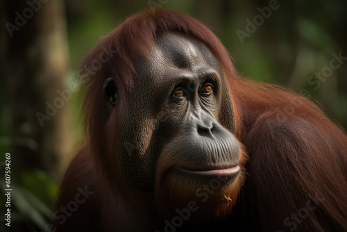 Orangutan, generative ai © justagirl
