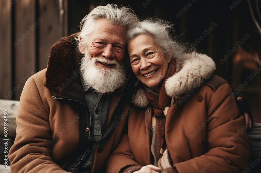 portrait of an elderly couple portrait of an elderly couple