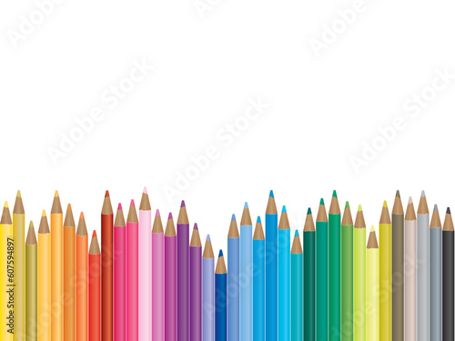 Colorful pencil illustration.  Please check my portfolio for more stationery illustrations.