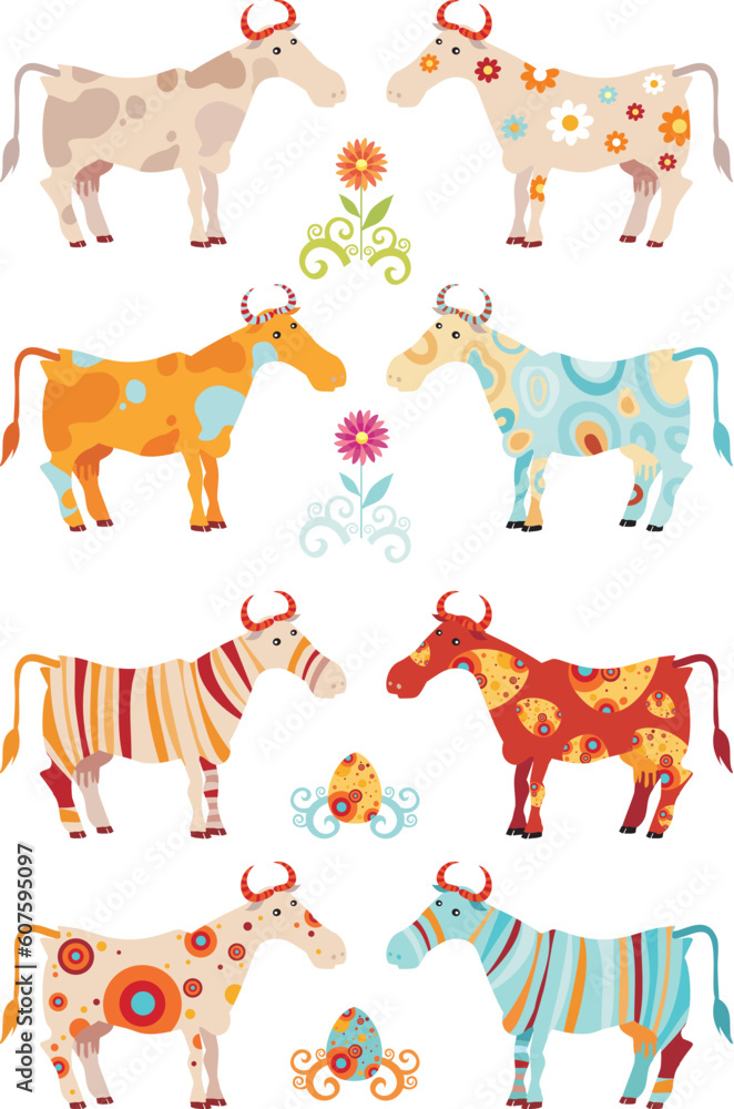 decorative cows set decorative cows set