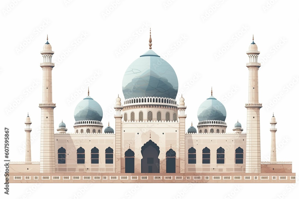 The Illustration of a mosque