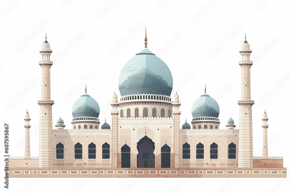 Obraz premium The Illustration of a mosque