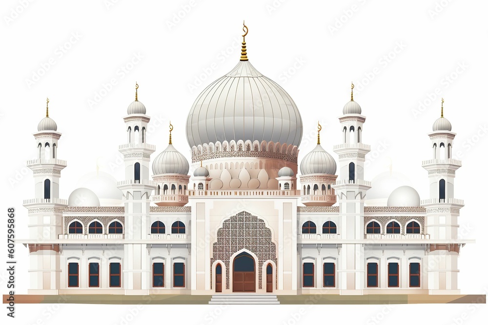 The Illustration of a mosque
