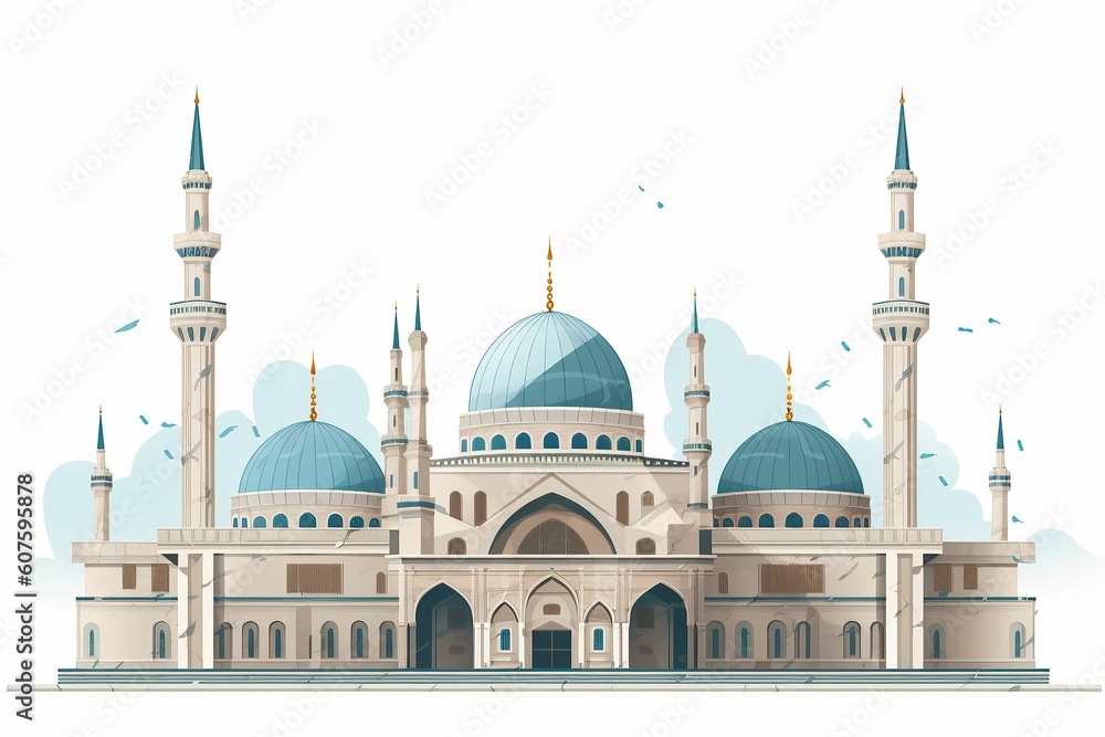 Fototapeta premium The Illustration of a mosque