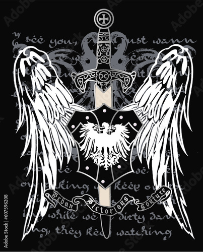 heraldic crest emblem design