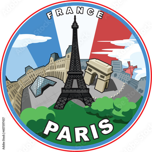 Illustration based on the city of Paris.