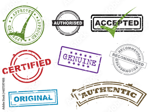 Set of rubber stamps.  Please check my portfolio for more rubber stamps collections.