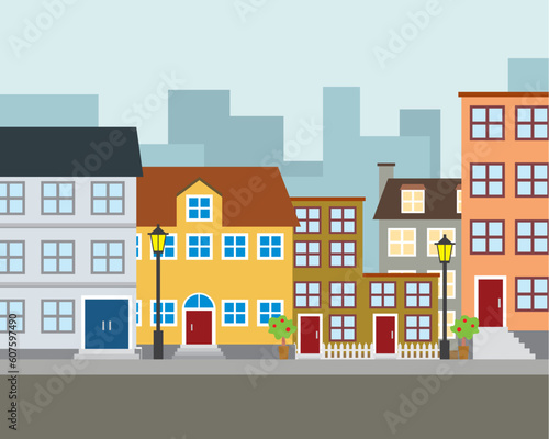 Vector illustration real estate background