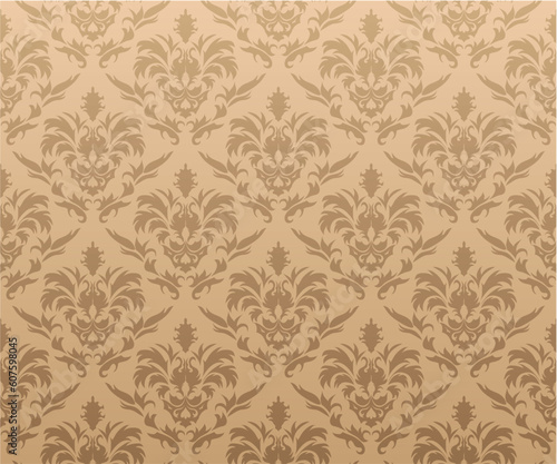 Abstract seamless vector damsk background for design use