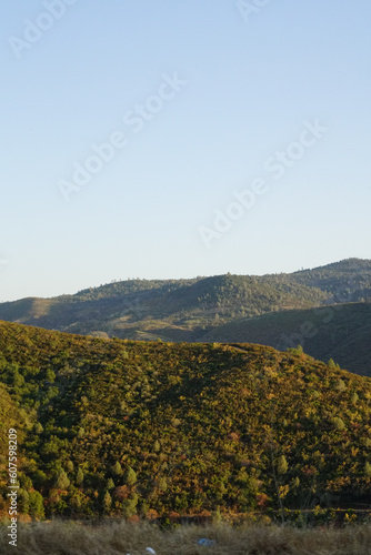 Beautiful view on the New Priest Grade Road in Groveland, California photo