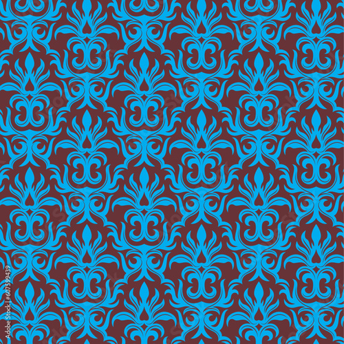 Seamless background from a floral ornament, Fashionable modern wallpaper or textile