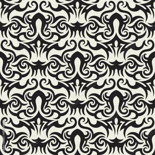 Seamless background from a floral ornament, Fashionable modern wallpaper or textile