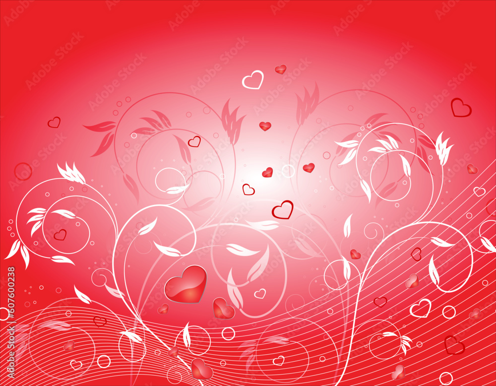 Illustration of Valentin´s LOVE background Illustration of Valentin´s LOVE background