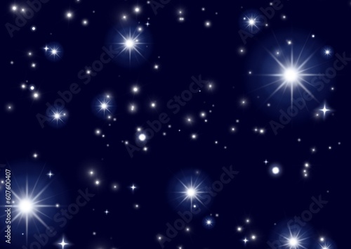 star background. Space stars, night sky constellations, background illustration