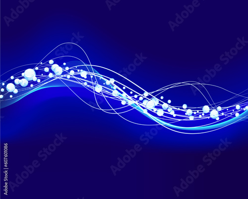 Abstract water vector background with bubbles of air
