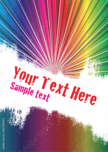 Vector grunge background with copy space for your text. Global Swatches Included.