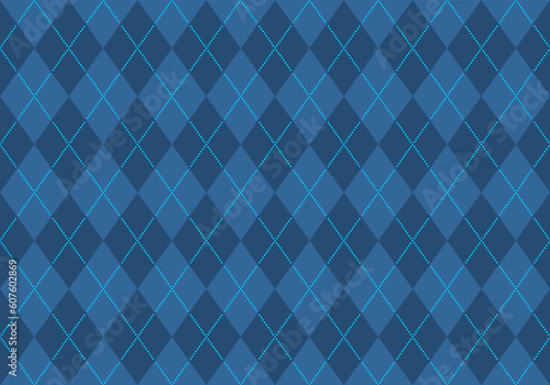 Blue argyle pattern