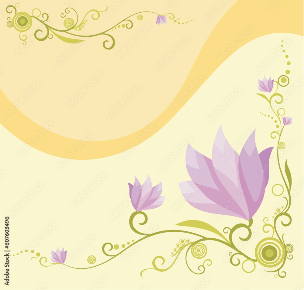 vector illustration of a beautiful decorative postcard vector illustration of a beautiful decorative postcard