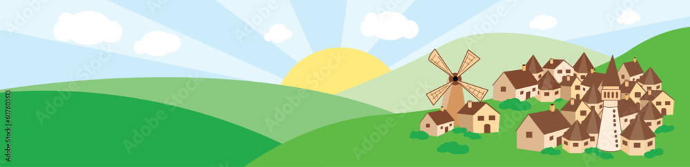 village background village background