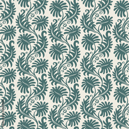 Seamless background from a floral ornament, Fashionable modern wallpaper or textile