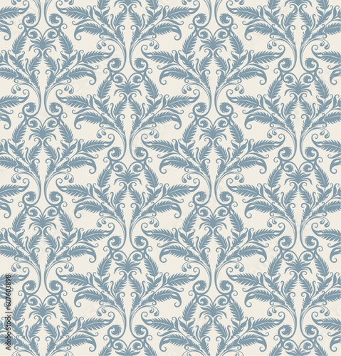 Seamless background from a floral ornament, Fashionable modern wallpaper or textile