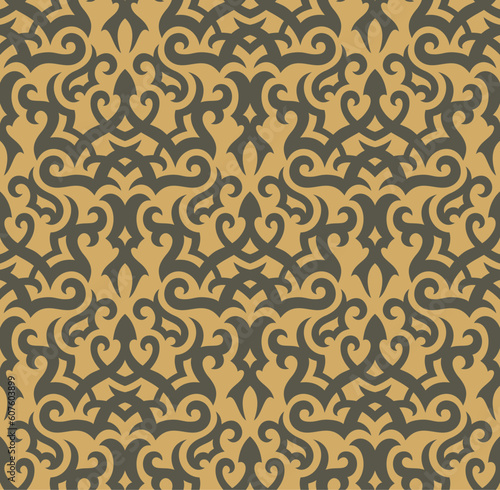 Seamless background from a floral ornament, Fashionable modern wallpaper or textile
