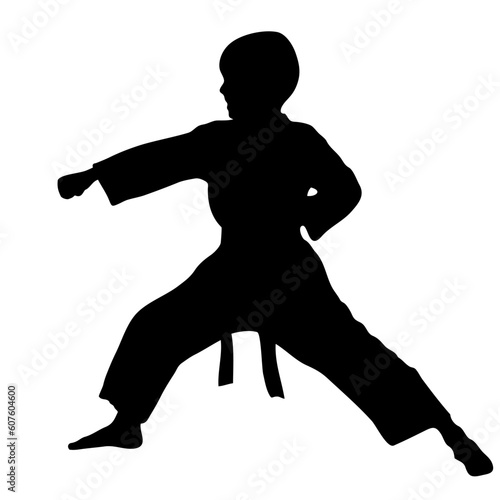 KARATE MEN SILUET VECTOR