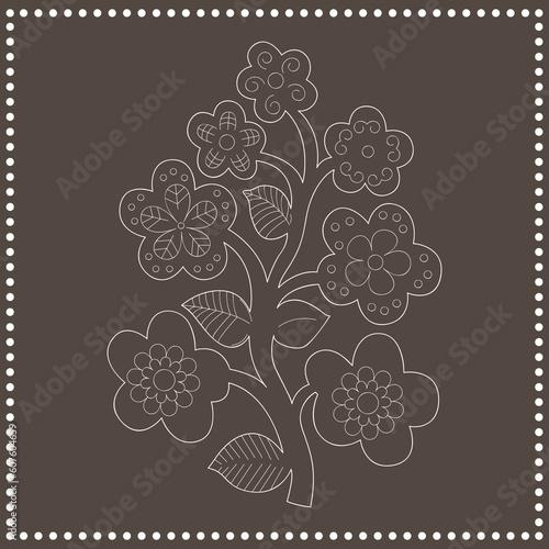 Seamless flower-pattern