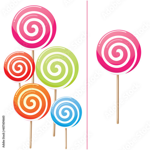 Delicious lollipop collection