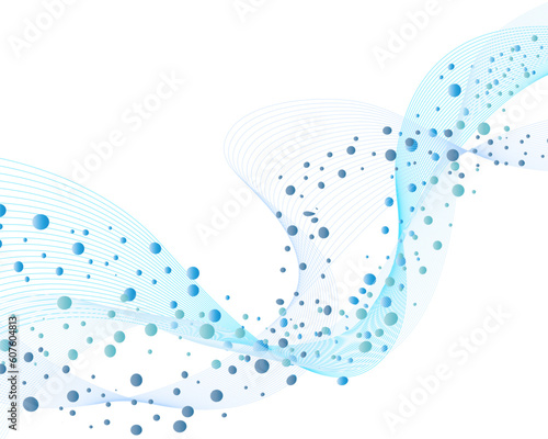 Abstract water vector background with bubbles of air