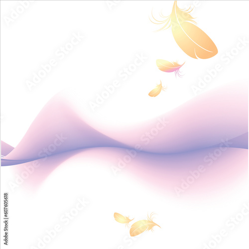 abstract feather, this illustration may be usefull as designer work.