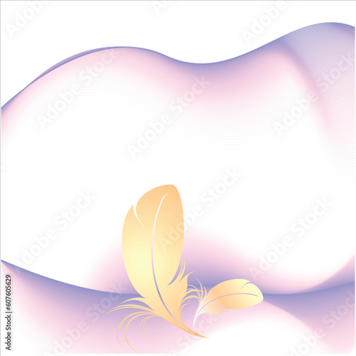 abstract feather, this illustration may be usefull as designer work.