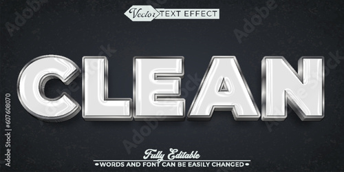 White Clean Editable Text Effect Template