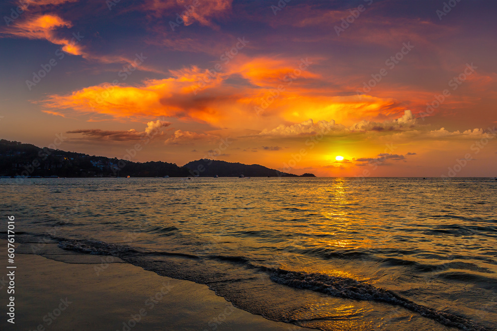 Sunset at Patong beach