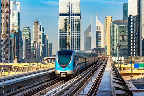 Metro railway in Dubai