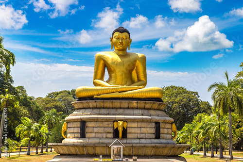 Cuadro en lienzo Giant seated Buddha  in Colombo