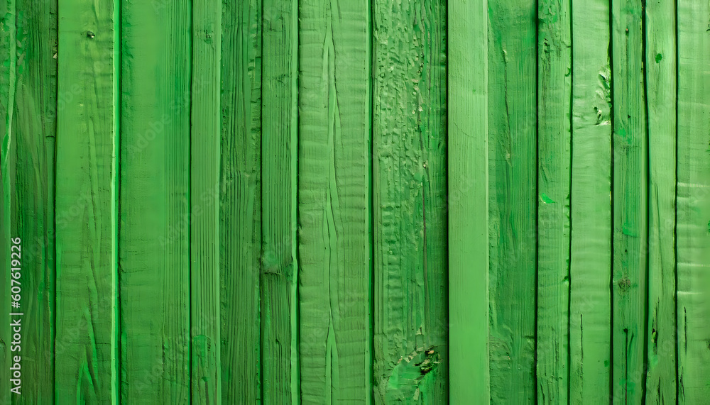 green wood background, green wood texture. Wood plank background, green wooden planks background