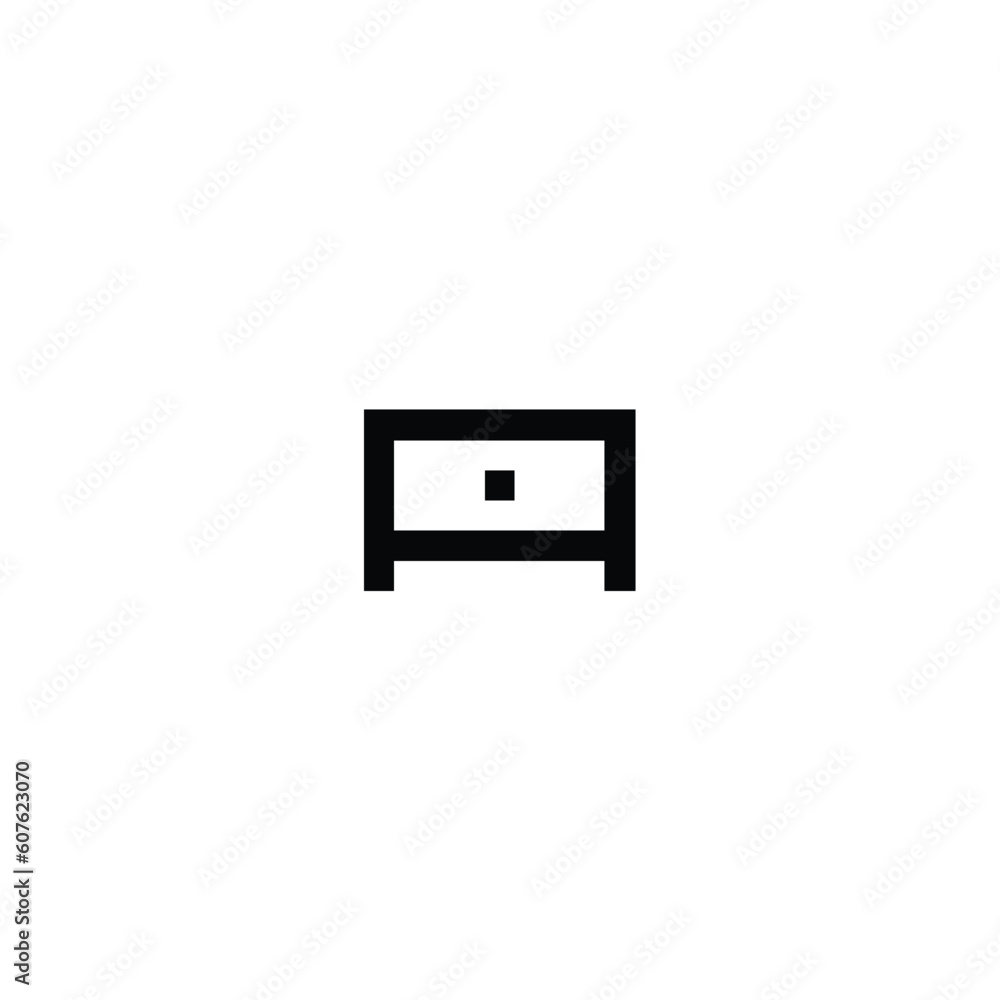 this is abed side table icon in pixel art with black color and white background ,this item good for presentations,stickers, icons, t shirt design,game asset,logo and your project. this is abed side table icon in pixel art with black color and white background ,this item good for presentations,stickers, icons, t shirt design,game asset,logo and your project.