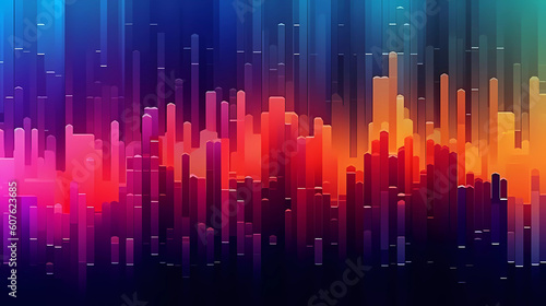 Colorful abstract city scape background
